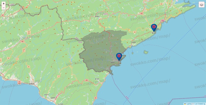 徳島県のコーナンの店舗地図