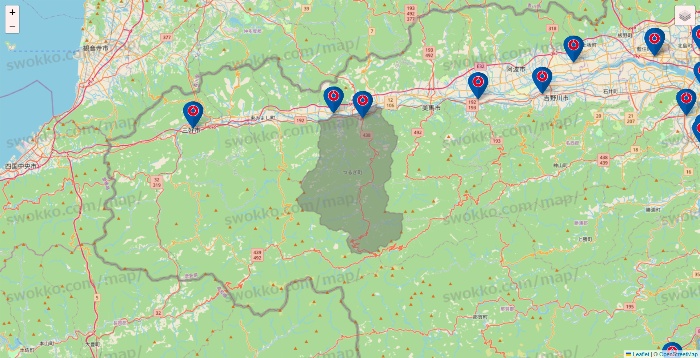 徳島県のコーナンの店舗地図