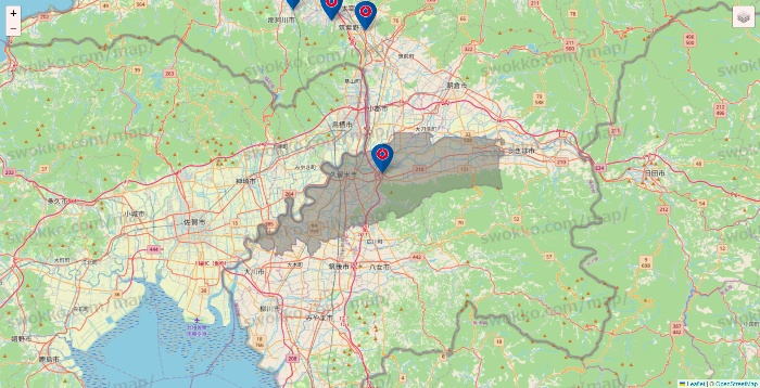 福岡県のコーナンの店舗地図