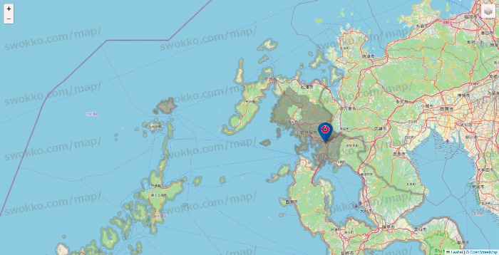 長崎県のコーナンの店舗地図