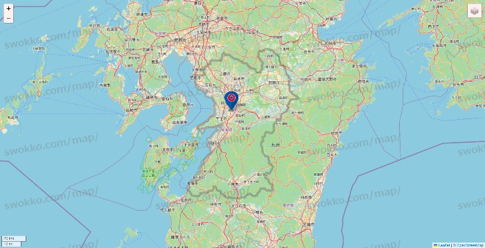 熊本県のコーナンの店舗地図