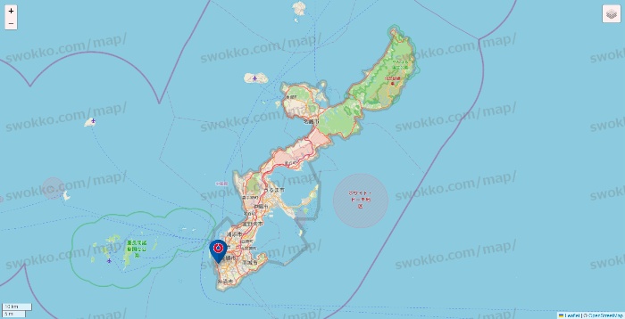沖縄県のコーナンの店舗地図