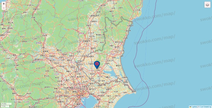茨城県のコーナンの店舗地図
