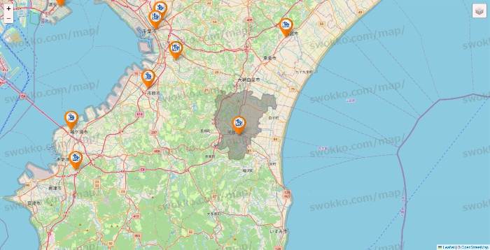 千葉県のコメダ珈琲の店舗地図
