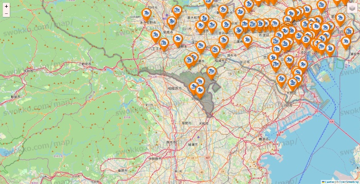 東京都のコメダ珈琲の店舗地図