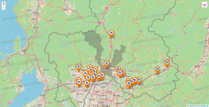 岐阜県のコメダ珈琲の店舗地図