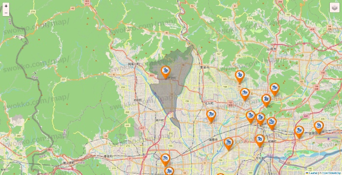 岐阜県のコメダ珈琲の店舗地図