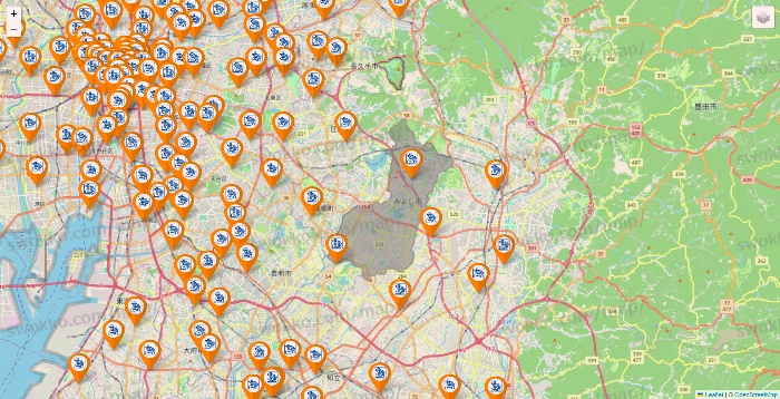 愛知県のコメダ珈琲の店舗地図