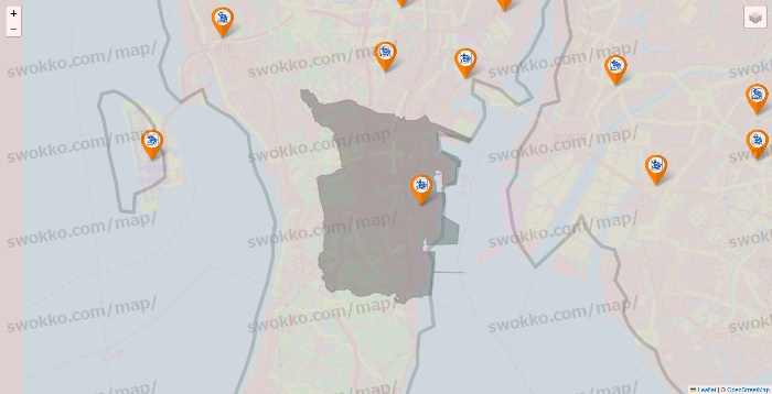愛知県のコメダ珈琲の店舗地図