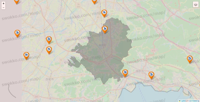 愛知県のコメダ珈琲の店舗地図
