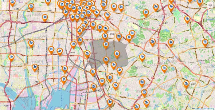 愛知県のコメダ珈琲の店舗地図