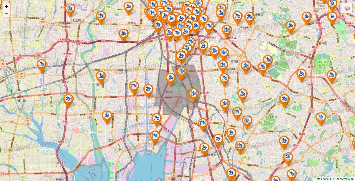 愛知県のコメダ珈琲の店舗地図