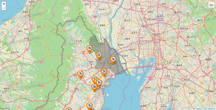 三重県のコメダ珈琲の店舗地図