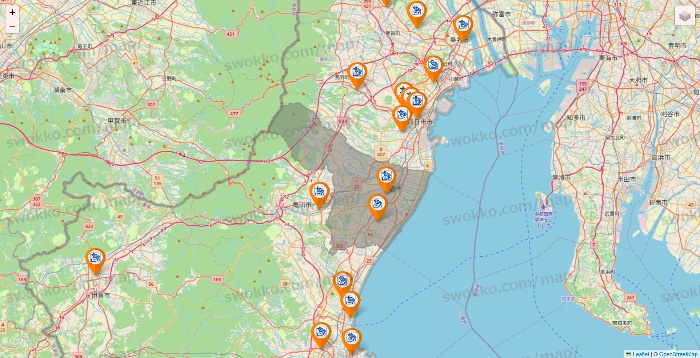 三重県のコメダ珈琲の店舗地図