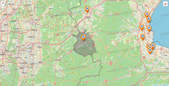 三重県のコメダ珈琲の店舗地図