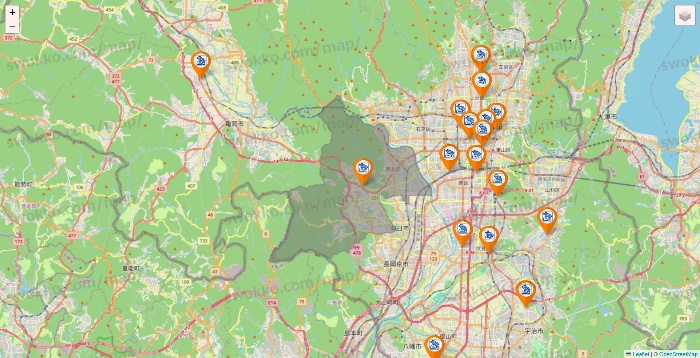京都府のコメダ珈琲の店舗地図