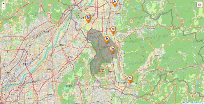京都府のコメダ珈琲の店舗地図