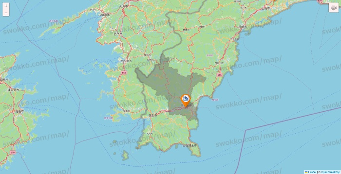 高知県のコメダ珈琲の店舗地図