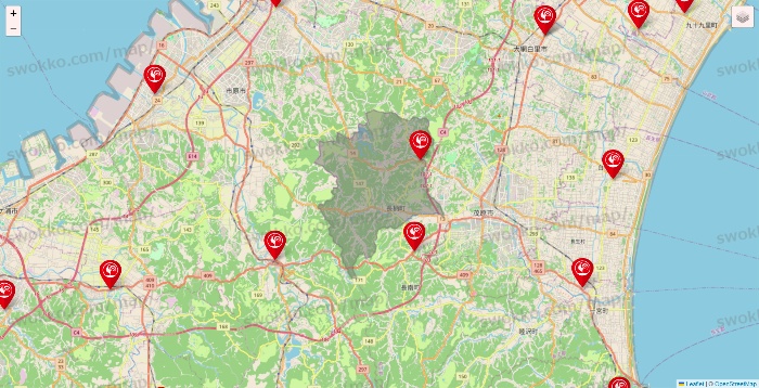 千葉県のコメリの店舗地図