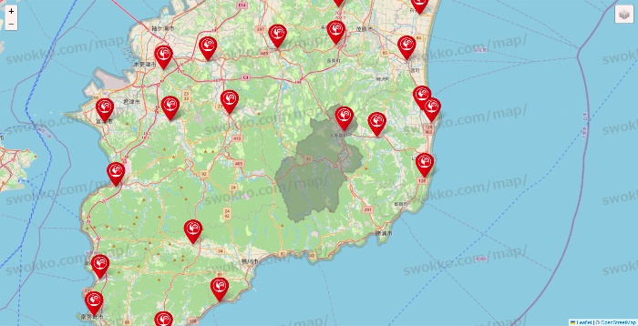 千葉県のコメリの店舗地図