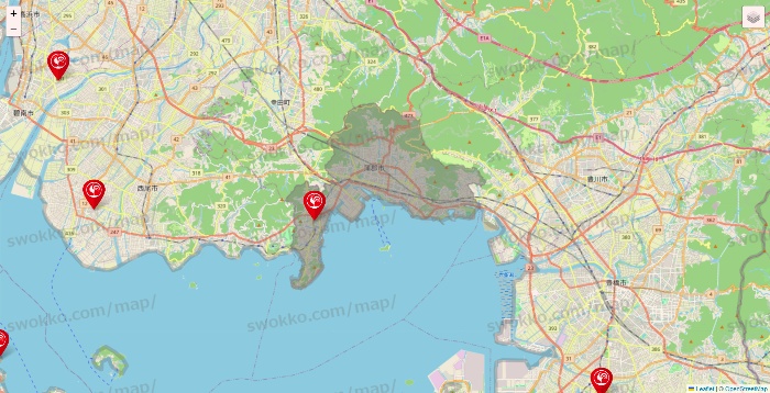 愛知県のコメリの店舗地図