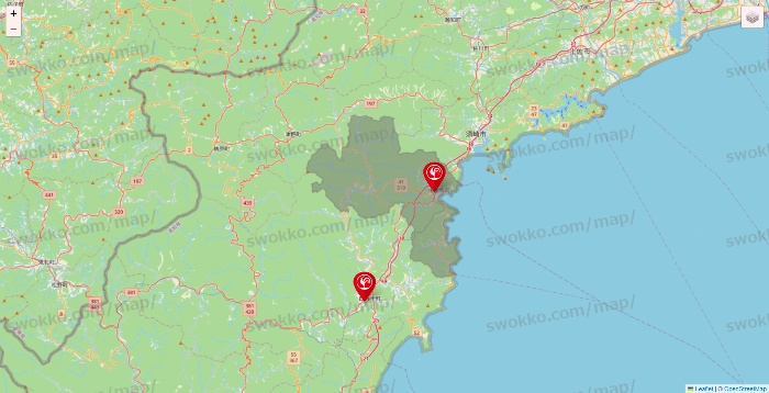 高知県のコメリの店舗地図