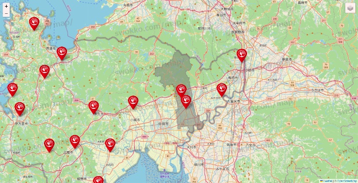 佐賀県のコメリの店舗地図