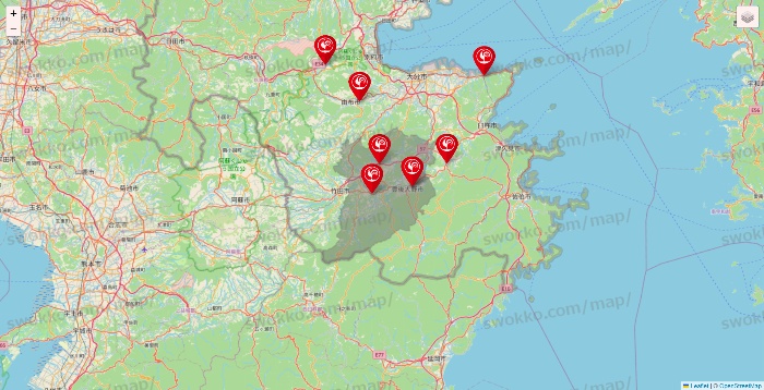 大分県のコメリの店舗地図