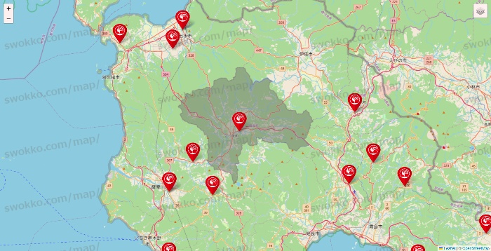 鹿児島県のコメリの店舗地図