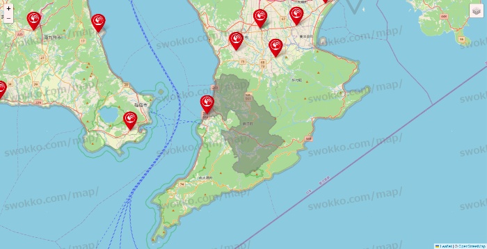 鹿児島県のコメリの店舗地図