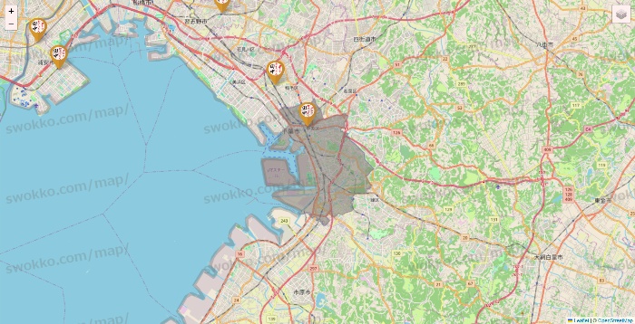 千葉県の串カツ田中の店舗地図