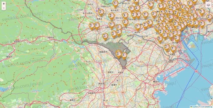 東京都の串カツ田中の店舗地図