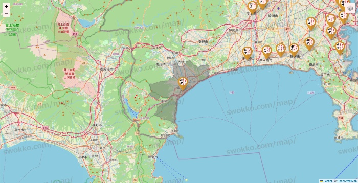 神奈川県の串カツ田中の店舗地図