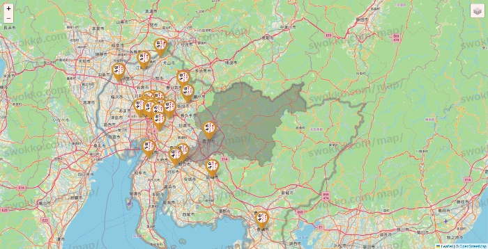 愛知県の串カツ田中の店舗地図