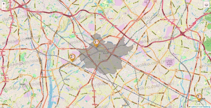 愛知県の串カツ田中の店舗地図