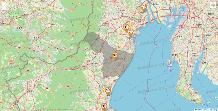 三重県の串カツ田中の店舗地図