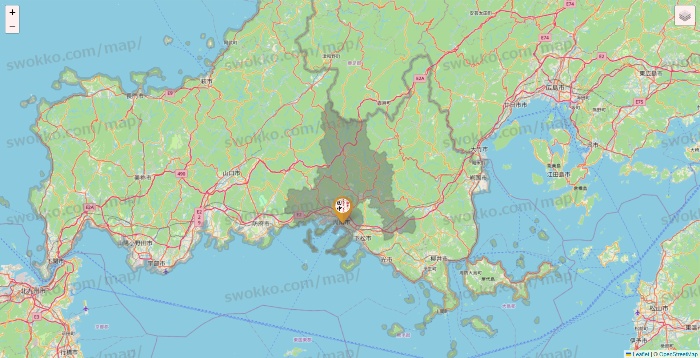 山口県の串カツ田中の店舗地図