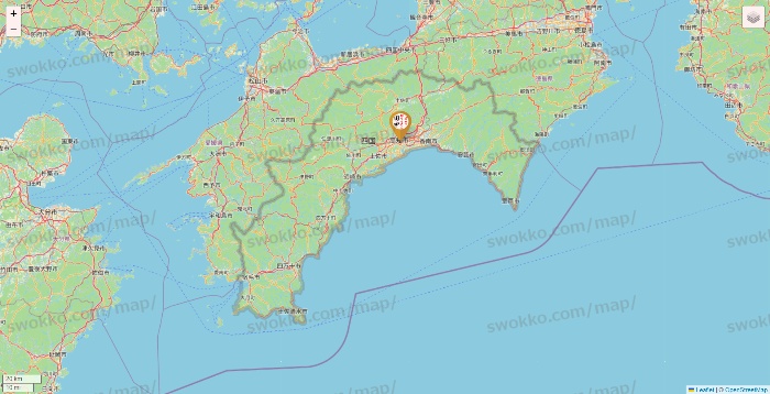 高知県の串カツ田中の店舗地図