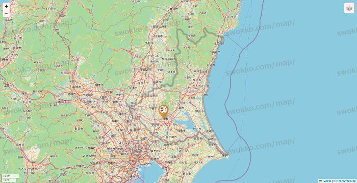 茨城県の串カツ田中の店舗地図