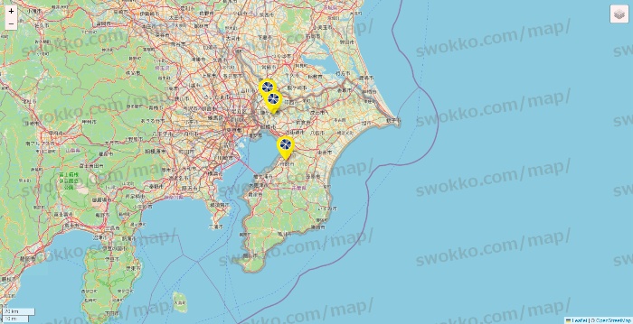千葉県のレモン（LEMON）の店舗地図