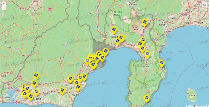 静岡県のレモン（LEMON）の店舗地図