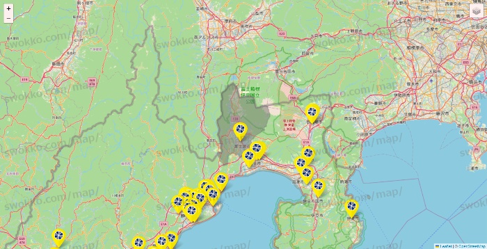 静岡県のレモン（LEMON）の店舗地図