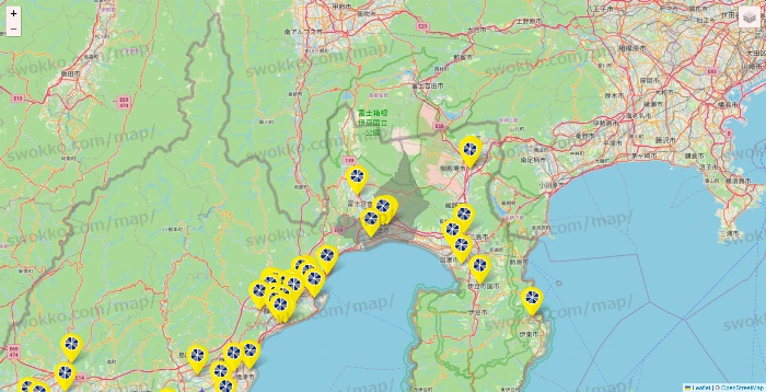 静岡県のレモン（LEMON）の店舗地図