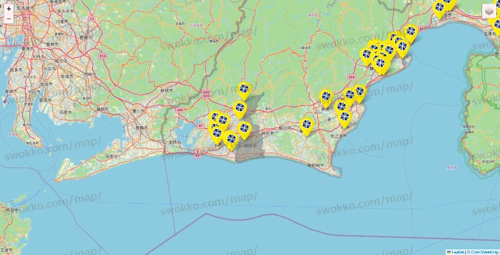 静岡県のレモン（LEMON）の店舗地図