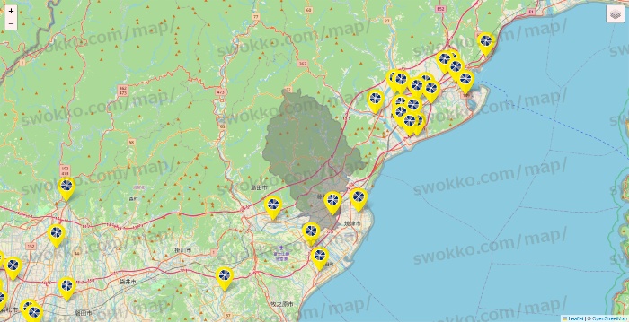 静岡県のレモン（LEMON）の店舗地図