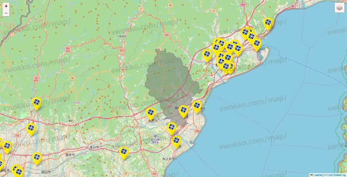 静岡県のレモン（LEMON）の店舗地図