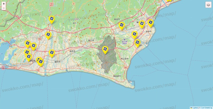 静岡県のレモン（LEMON）の店舗地図