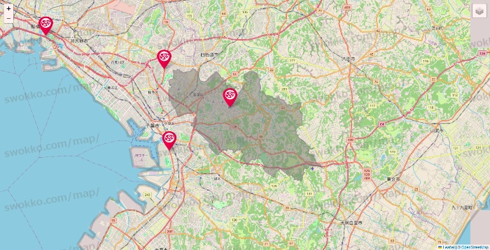 千葉県のロピアの店舗地図