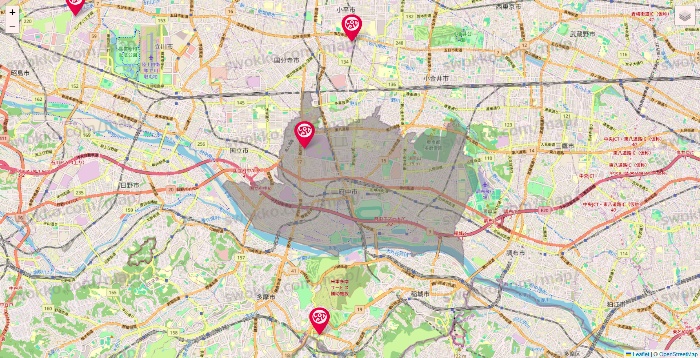 東京都のロピアの店舗地図