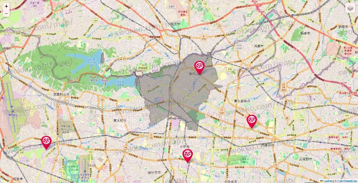 東京都のロピアの店舗地図